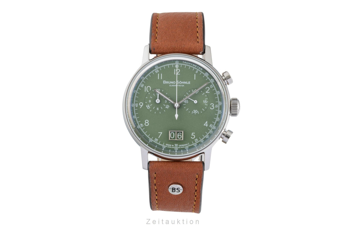 Bruno Söhnle Glashütte Bergamo Chronograph Stahl Quarz Herrenuhr 17-13237-431  [2605780]