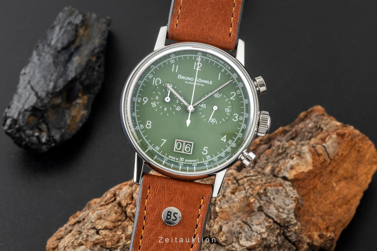 Bruno Söhnle Glashütte Bergamo Chronograph Stahl Quarz Herrenuhr 17-13237-431  [2605780]