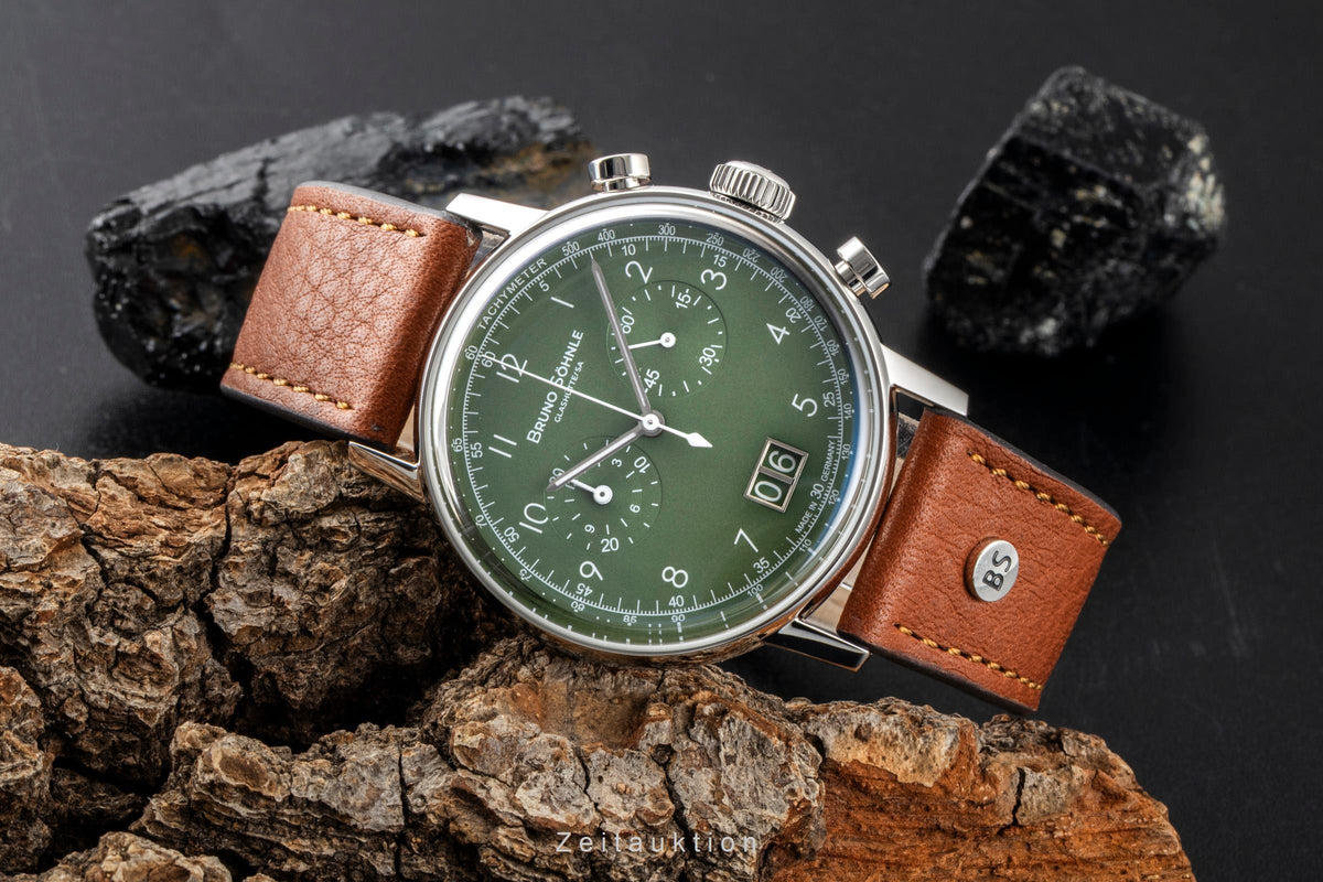 Bruno Söhnle Glashütte Bergamo Chronograph Stahl Quarz Herrenuhr 17-13237-431  [2605780]
