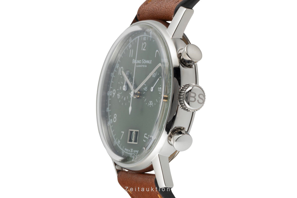 Bruno Söhnle Glashütte Bergamo Chronograph Stahl Quarz Herrenuhr 17-13237-431  [2605780]