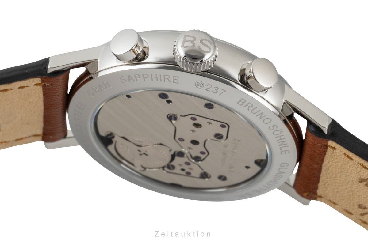 Bruno Söhnle Glashütte Bergamo Chronograph Stahl Quarz Herrenuhr 17-13237-431  [2605780]