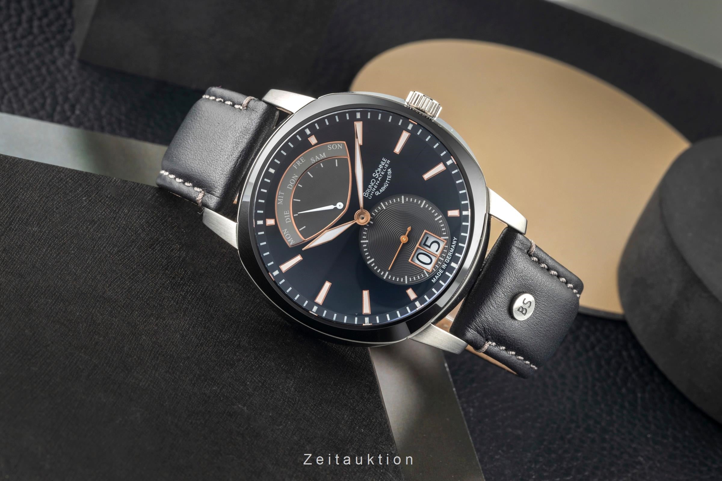 Bruno Söhnle Glashütte Facetta steel quartz Ref. 17-73155-745