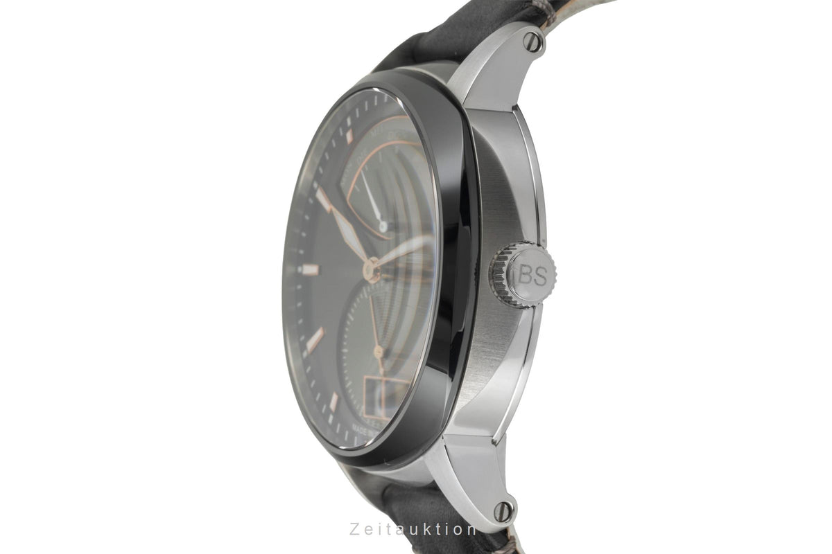 Bruno Söhnle Glashütte Facetta Edelstahl Quarz Herrenuhr Ref. 17-73155-745  [2605784]