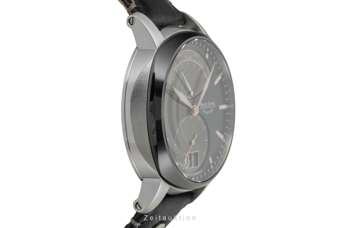Bruno Söhnle Glashütte Facetta Edelstahl Quarz Herrenuhr Ref. 17-73155-745  [2605784]