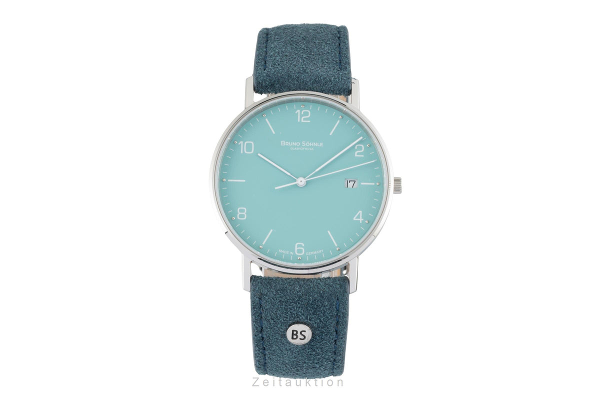 Bruno Söhnle Glashütte Rondo Petrol Edelstahl Herrenuhr Medium Ref. 17-13105-421 [2605787]