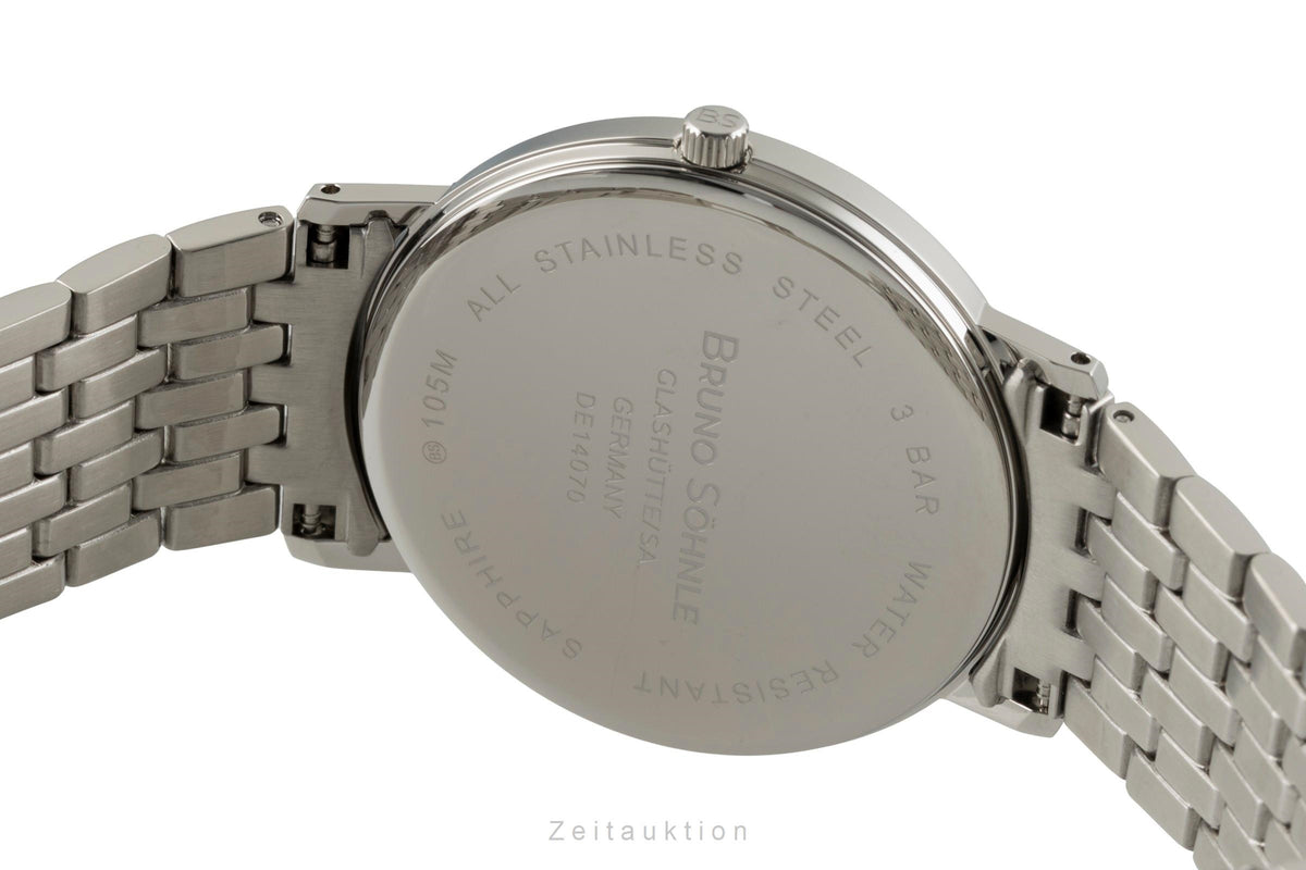 Bruno Söhnle Glashütte Rondo Petrol Stahl Quarz Herrenuhr Ref. 17-13105-422  [2605788]