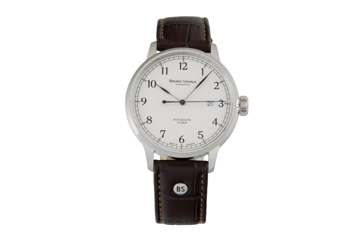 Bruno Söhnle Glashütte Hamburg Automatik Big acier automatique montre pour hommes 17-12203-221 LP: 1695EUR  [2605789]