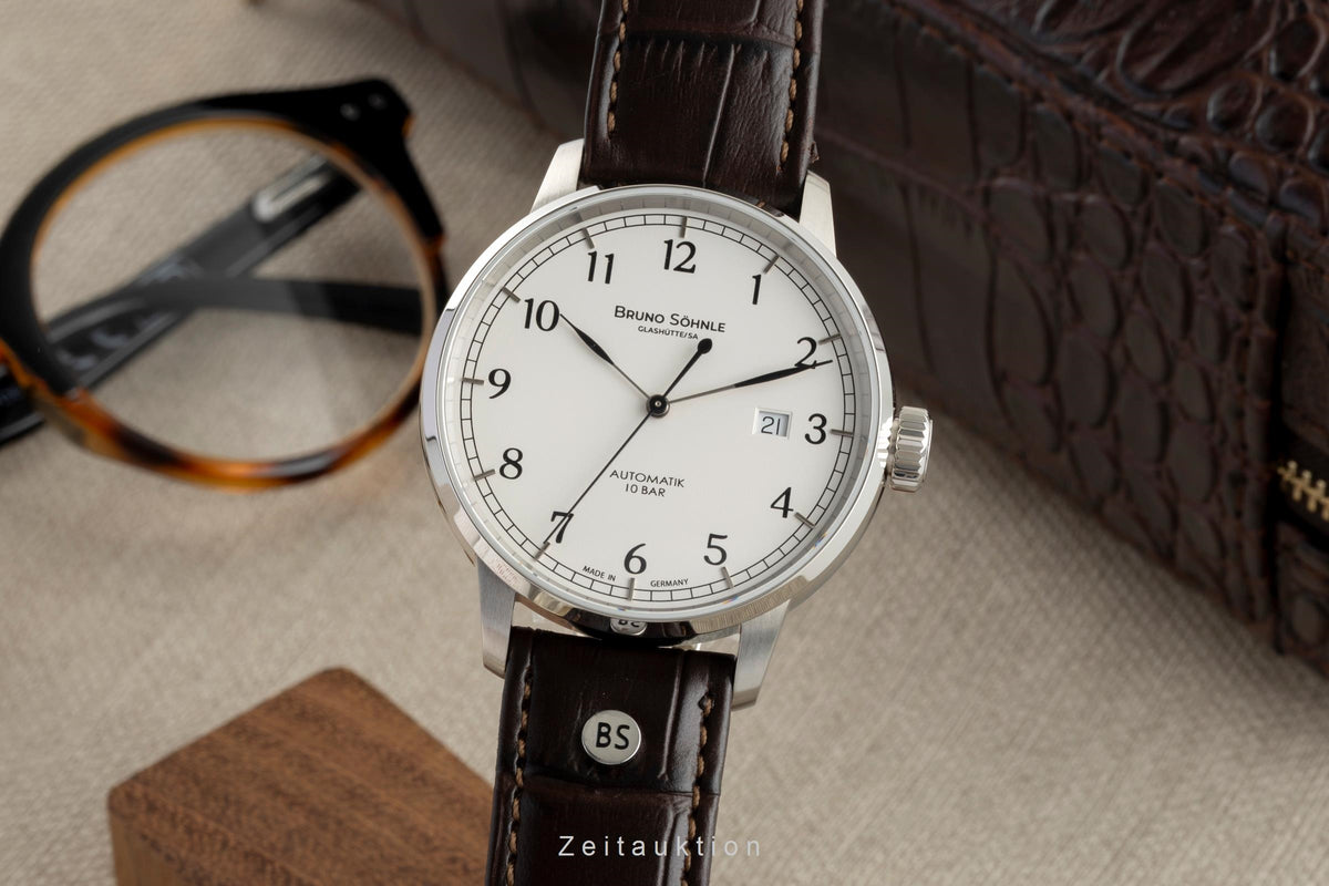 Bruno Söhnle Glashütte Hamburg Automatik Big Automatik Herrenuhr 17-12203-221 [2605789]