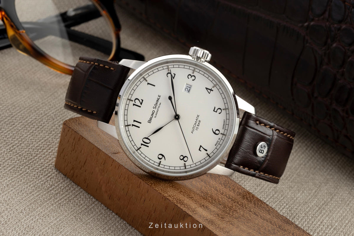 Bruno Söhnle Glashütte Hamburg Automatik Big Automatik Herrenuhr 17-12203-221 [2605789]
