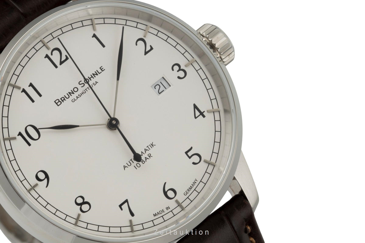 Bruno Söhnle Glashütte Hamburg Automatik Big Automatik Herrenuhr 17-12203-221 [2605789]