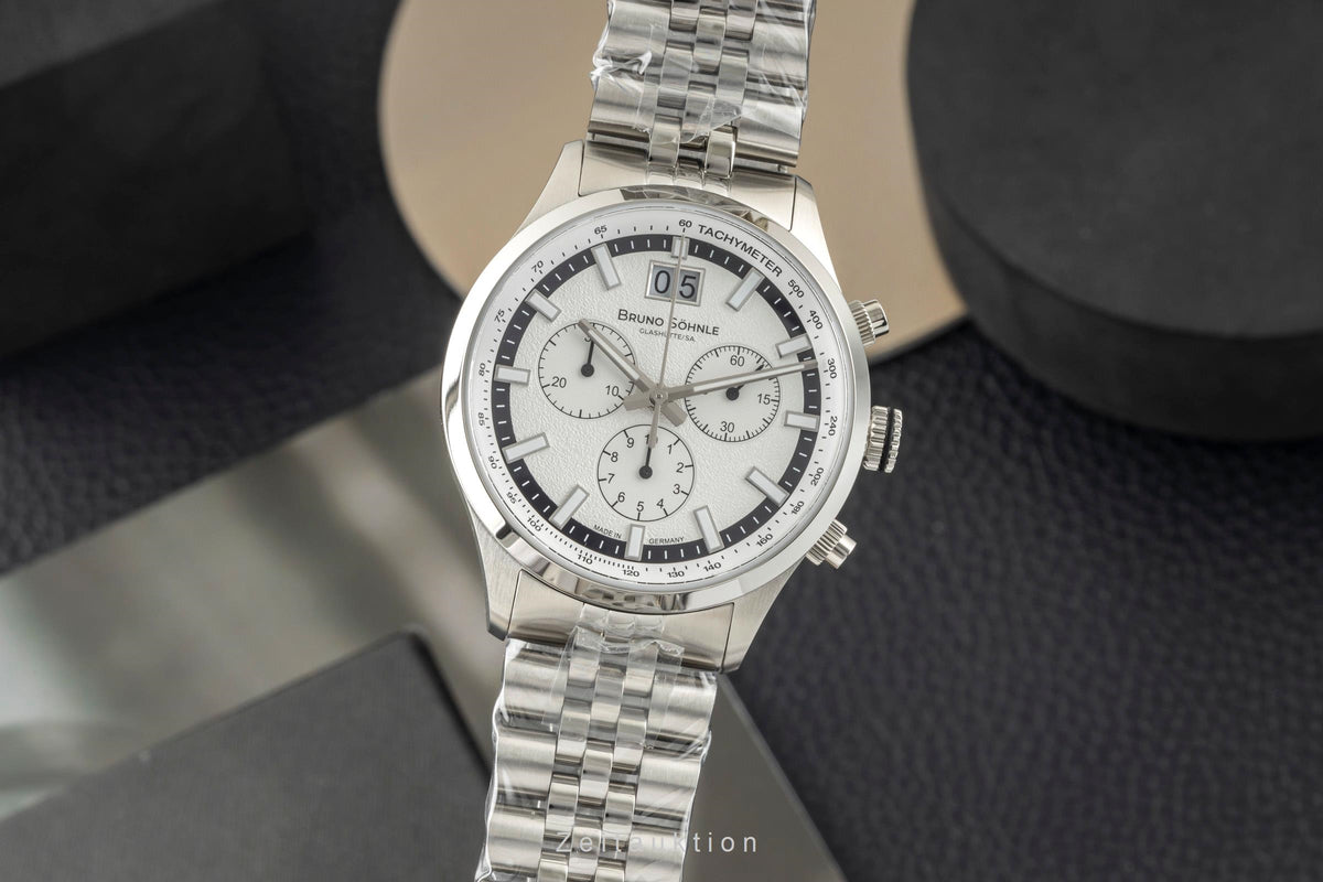 Bruno Söhnle Glashütte Turin Chronograph Stahl Quarz Herrenuhr Ref. 17-13229-240 [2605796]