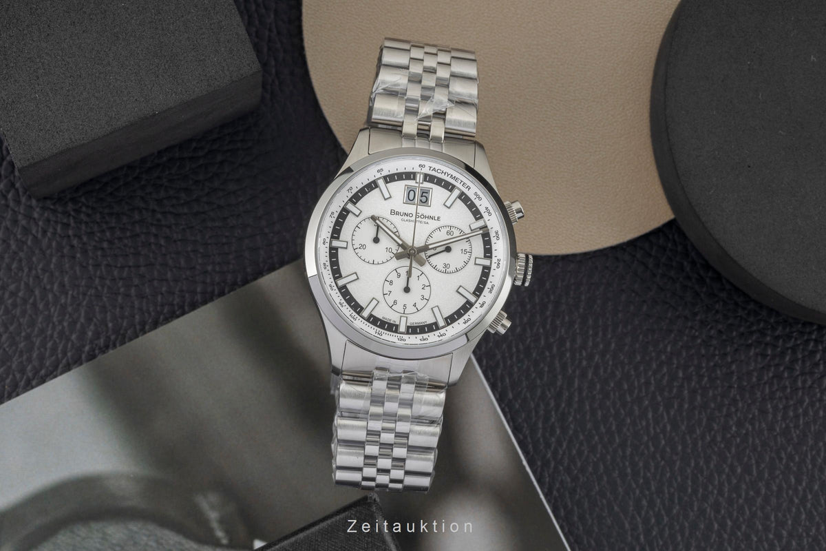 Bruno Söhnle Glashütte Turin Chronograph Stahl Quarz Herrenuhr Ref. 17-13229-240 [2605796]