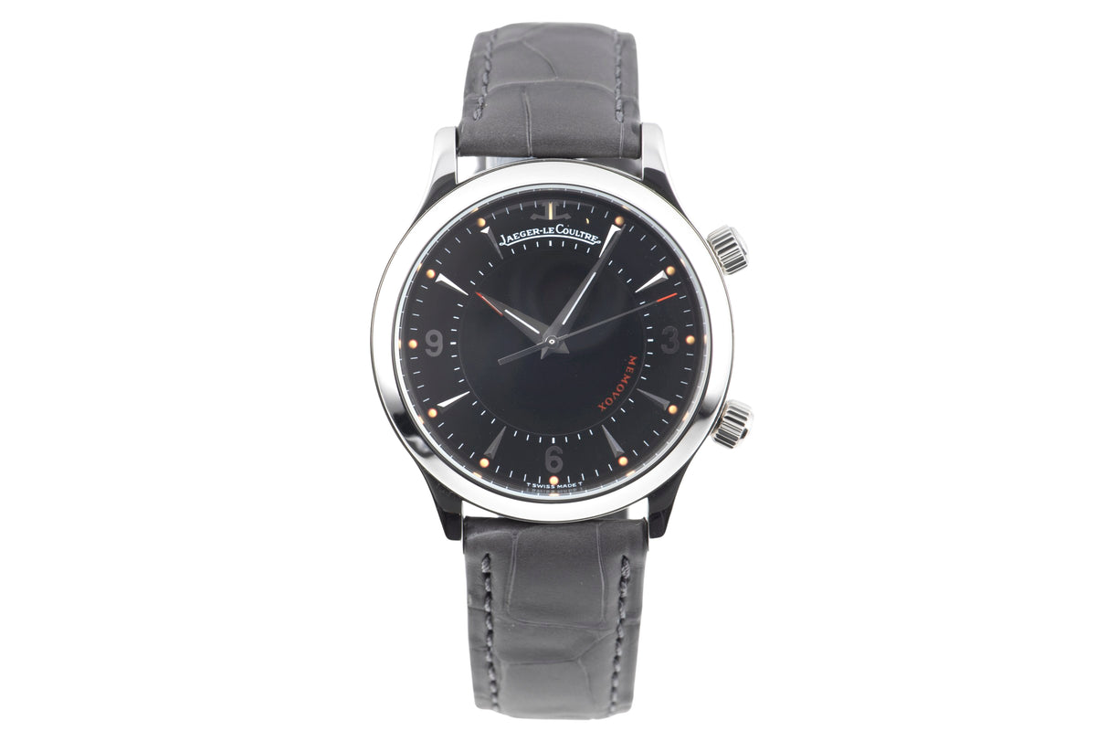 Jaeger LeCoultre Memovox Handaufzug Stahl Herrenuhr Ref. 144.8.94.S Klassiker [2605799]