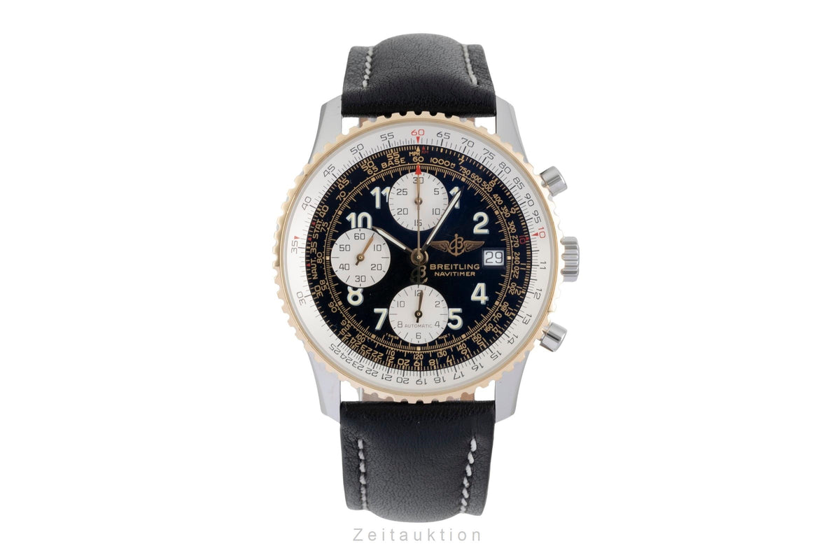 Breitling Navitimer chronograph steel / gold automatic men's watch D13022  [2605802]
