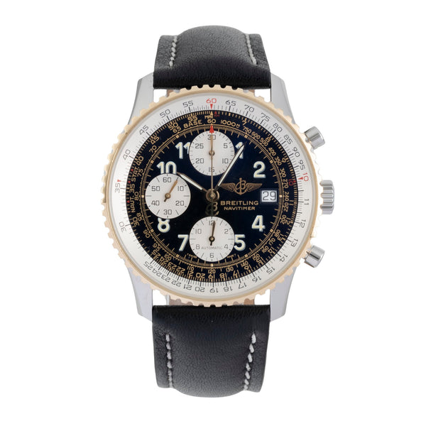 Breitling Navitimer chronograph steel / gold automatic men's watch D13022  [2605802]