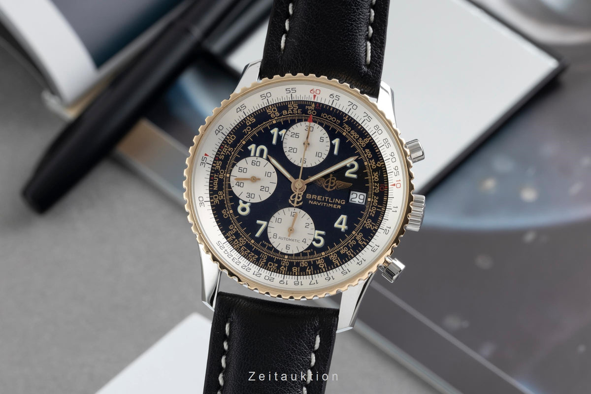 Breitling Navitimer chronograph steel / gold automatic men's watch D13022  [2605802]