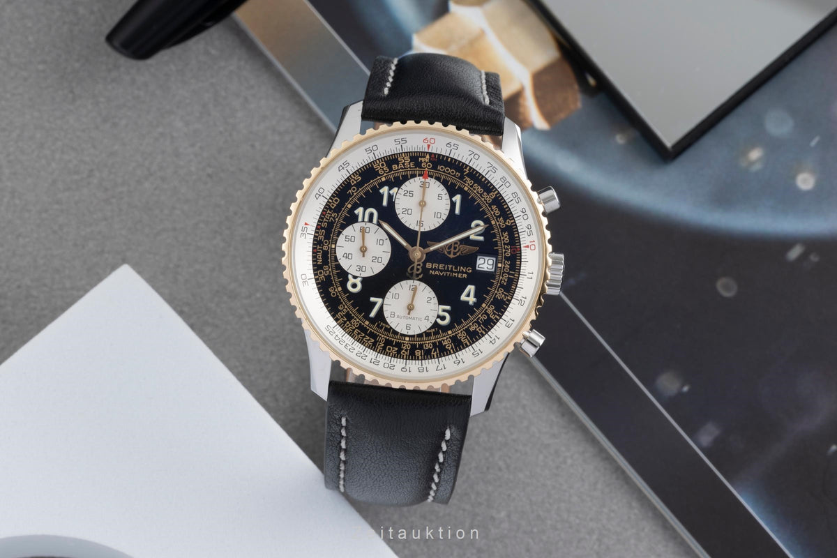 Breitling Navitimer chronograph steel / gold automatic men's watch D13022  [2605802]