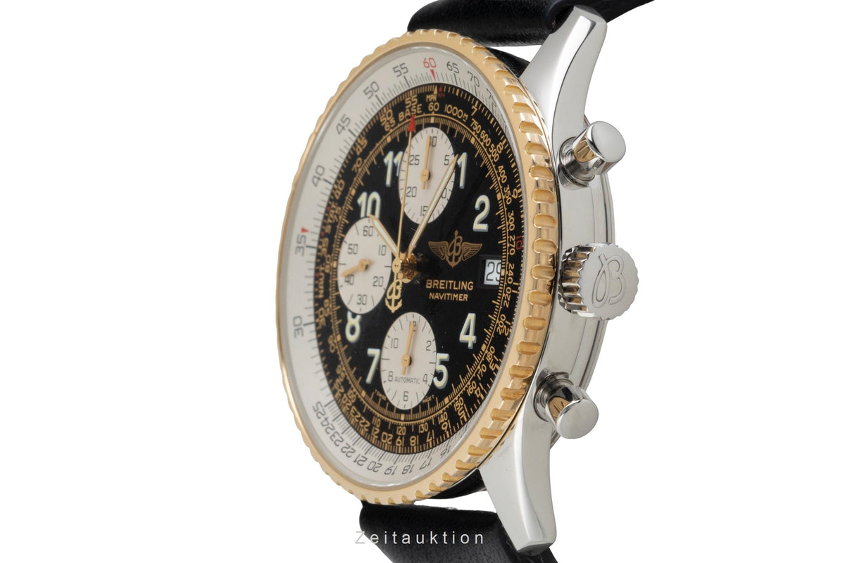 Breitling Navitimer chronograph steel / gold automatic men's watch D13022  [2605802]