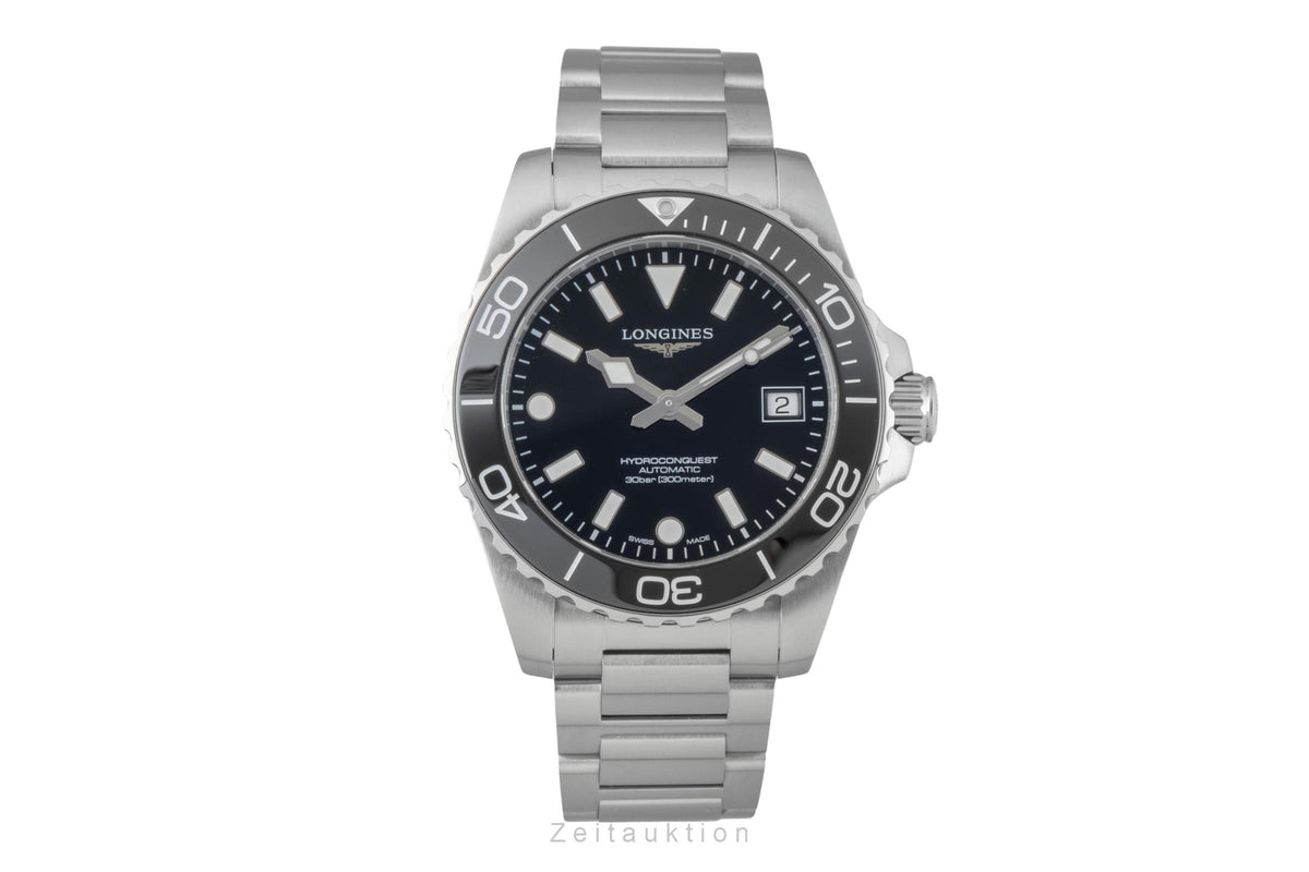 Longines Hydro Conquest steel automatic men's watch L3.779.4.56.6 LP: 2150EUR  [2605803]