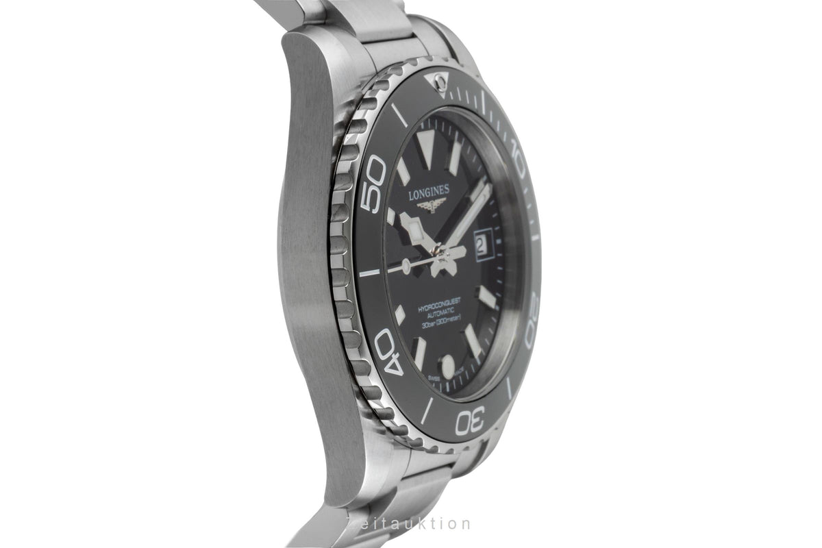 Longines Hydro Conquest steel automatic men's watch L3.779.4.56.6 LP: 2150EUR  [2605803]