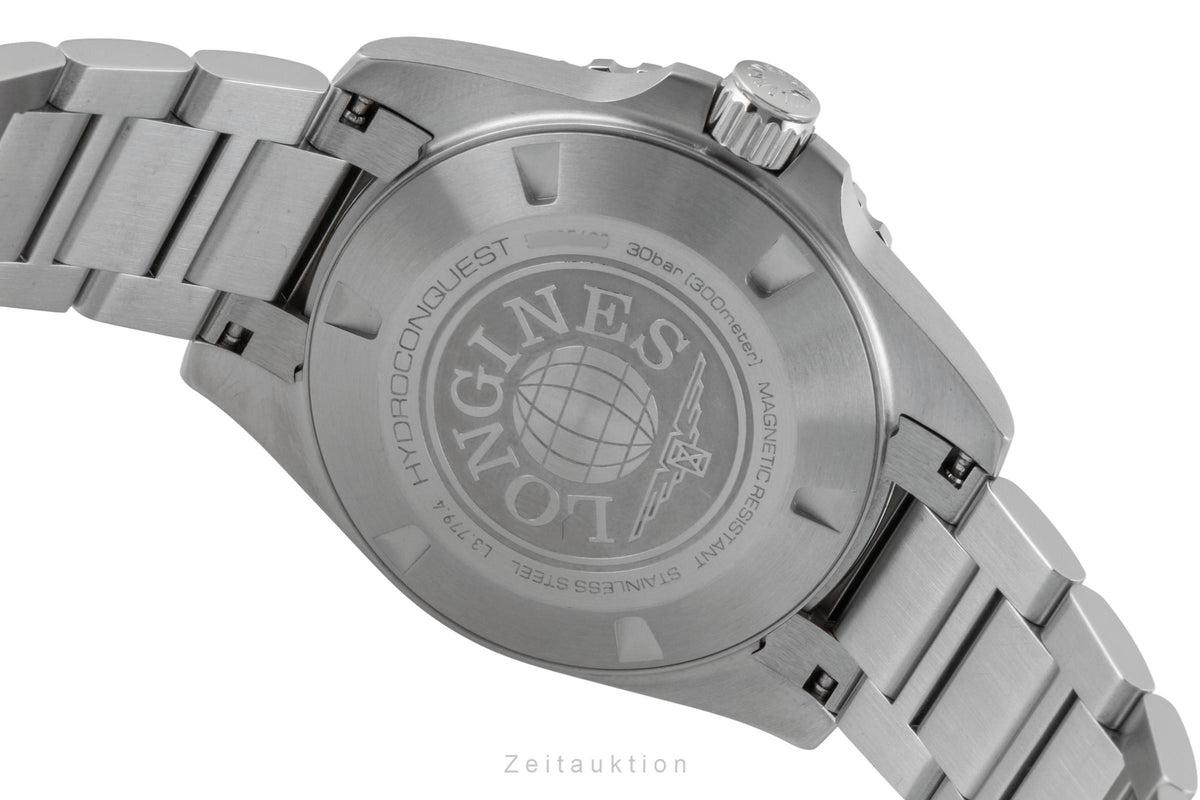 Longines Hydro Conquest steel automatic men's watch L3.779.4.56.6 LP: 2150EUR  [2605803]
