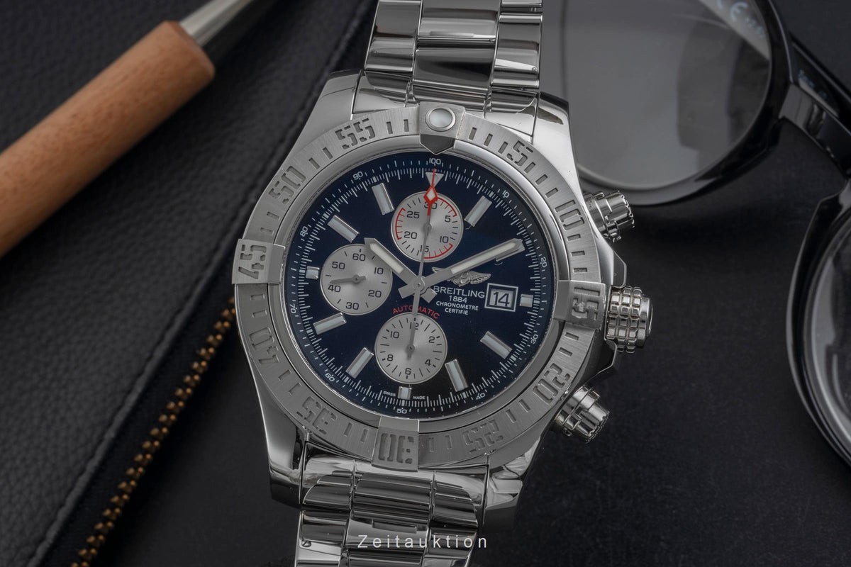 Breitling Super Avenger II Chronograph Stahl Automatik Ref. A1337111/BC29 B&P [2605805]