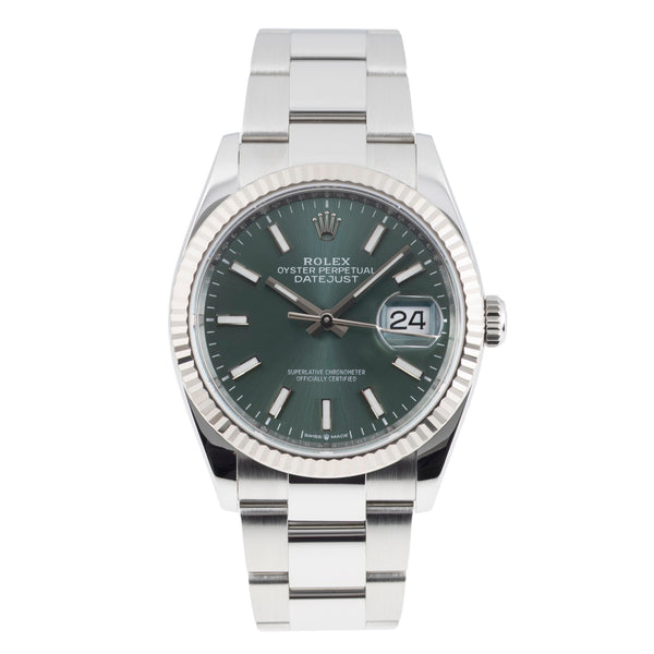 Rolex Datejust acero / oro blanco automático reloj para caballeros 126234  [2605806]