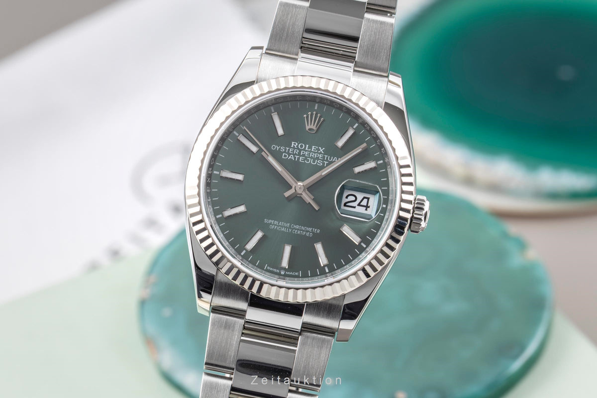 Rolex Datejust acero / oro blanco automático reloj para caballeros 126234  [2605806]