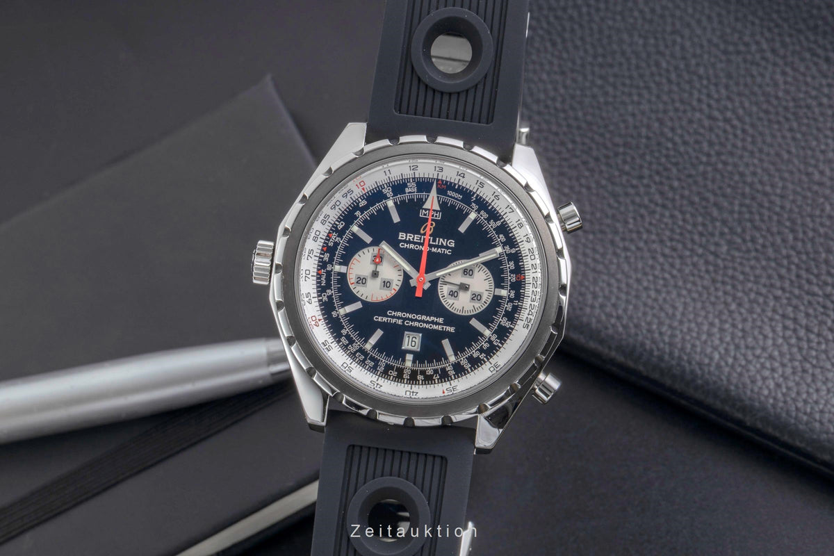Breitling Chrono-Matic chronograph steel automatic men's watch A41360  [2605816]
