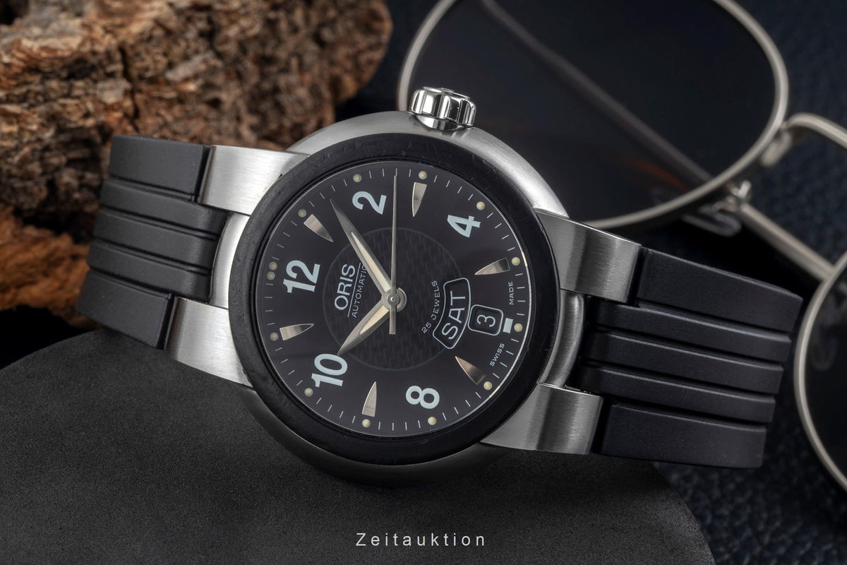 Oris TT1 acier automatique montre pour hommes 01 635 7518 4464-07 4 24 14  [2605820]