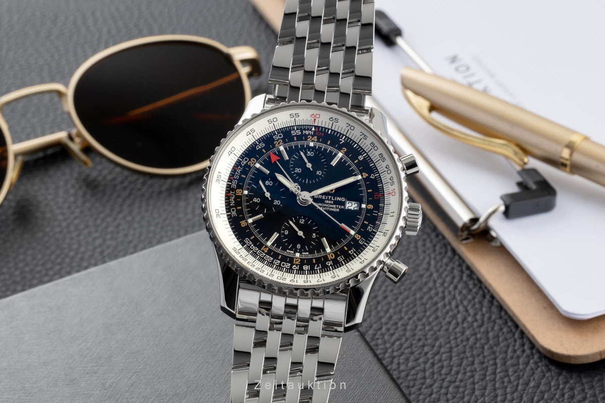 Breitling Navitimer GMT acier automatique montre pour hommes A24322121B2A1  [2605826]