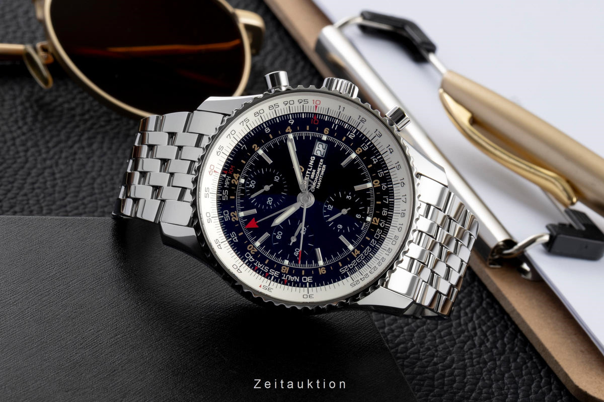 Breitling Navitimer GMT acier automatique montre pour hommes A24322121B2A1  [2605826]