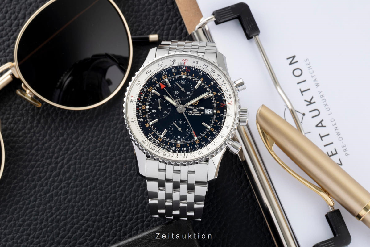Breitling Navitimer GMT acier automatique montre pour hommes A24322121B2A1  [2605826]