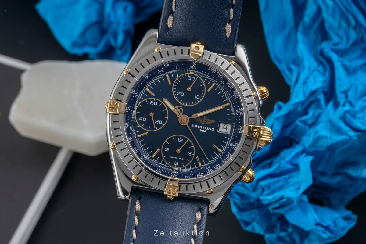 Breitling Chronomat chronographe acier / or  automatique montre pour hommes B13047  [2605829]