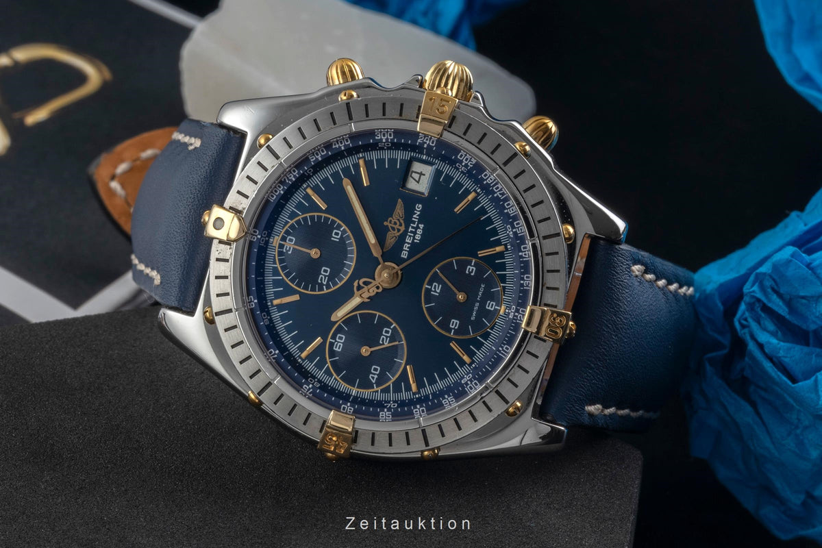 Breitling Chronomat chronographe acier / or  automatique montre pour hommes B13047  [2605829]