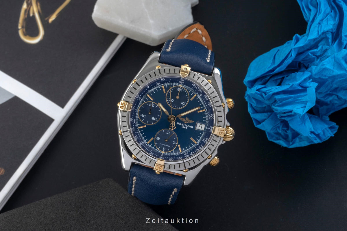 Breitling Chronomat chronographe acier / or  automatique montre pour hommes B13047  [2605829]