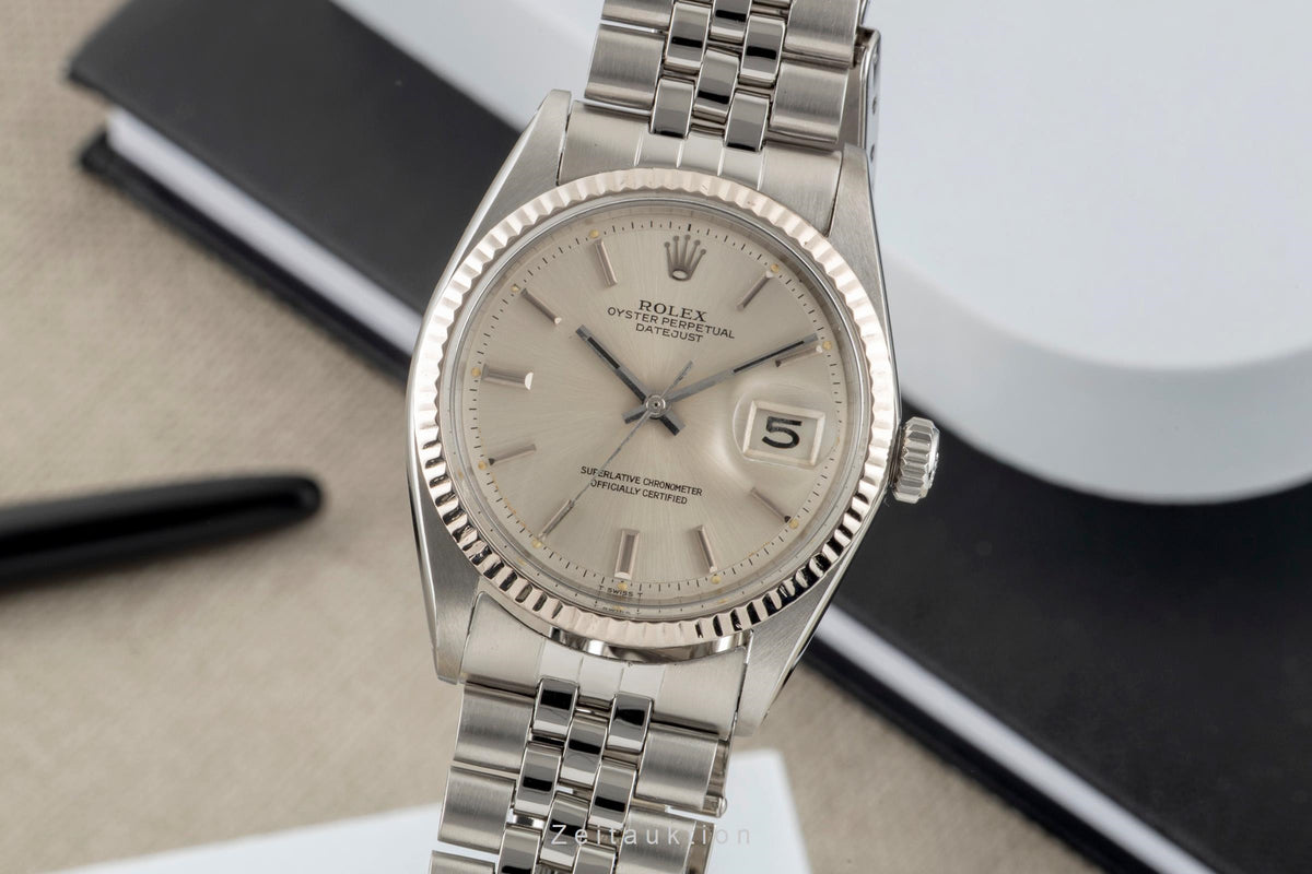Rolex Datejust acero / oro automático reloj para caballeros 1601 Vintage  [2605832]