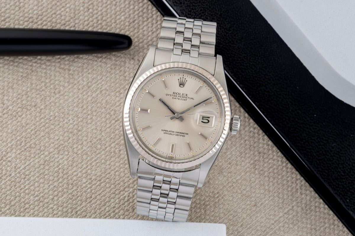Rolex Datejust acero / oro automático reloj para caballeros 1601 Vintage  [2605832]