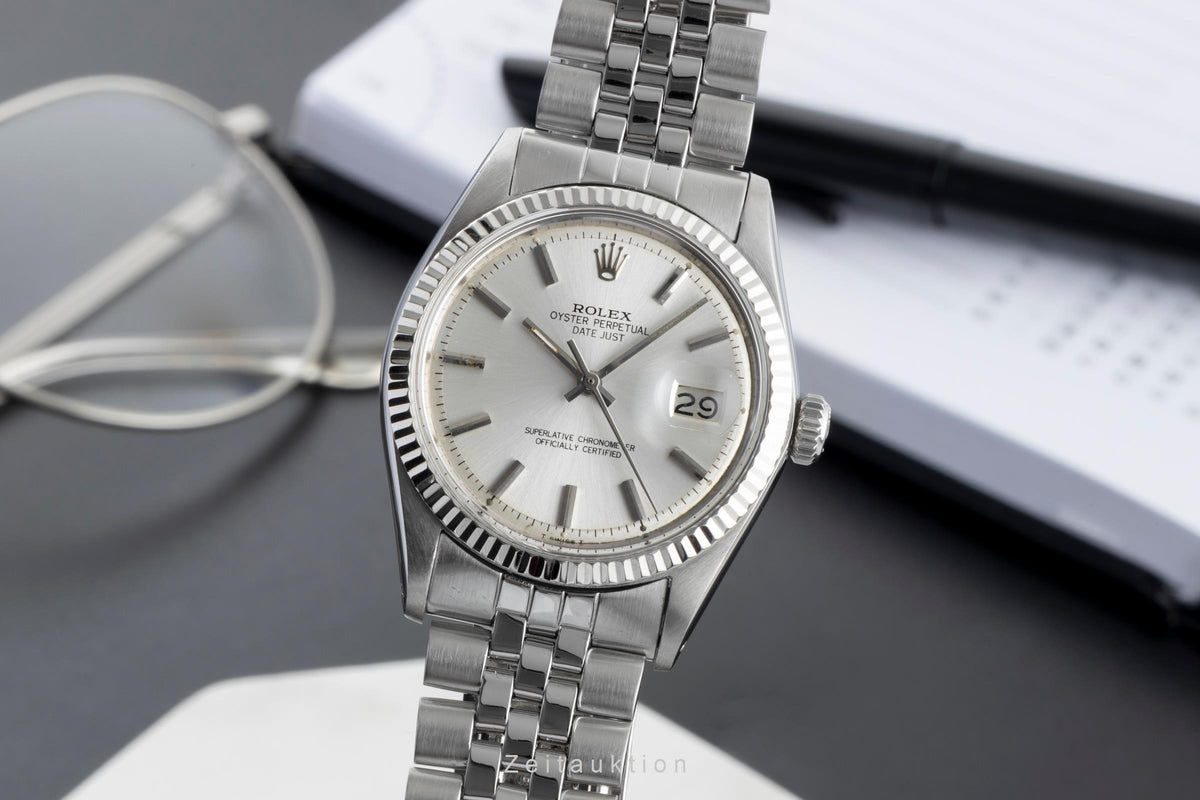 Rolex Datejust acero / oro automático reloj para caballeros 1601 Vintage  [2605833]
