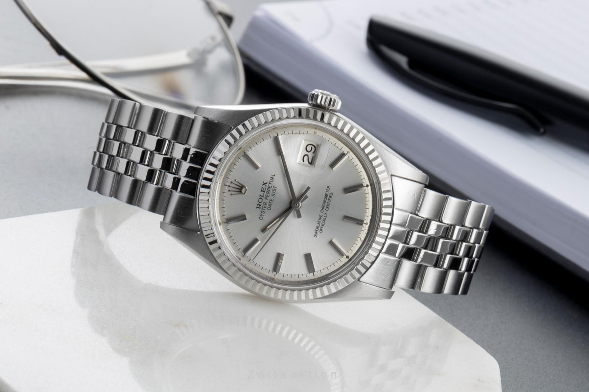 Rolex Datejust acero / oro automático reloj para caballeros 1601 Vintage  [2605833]