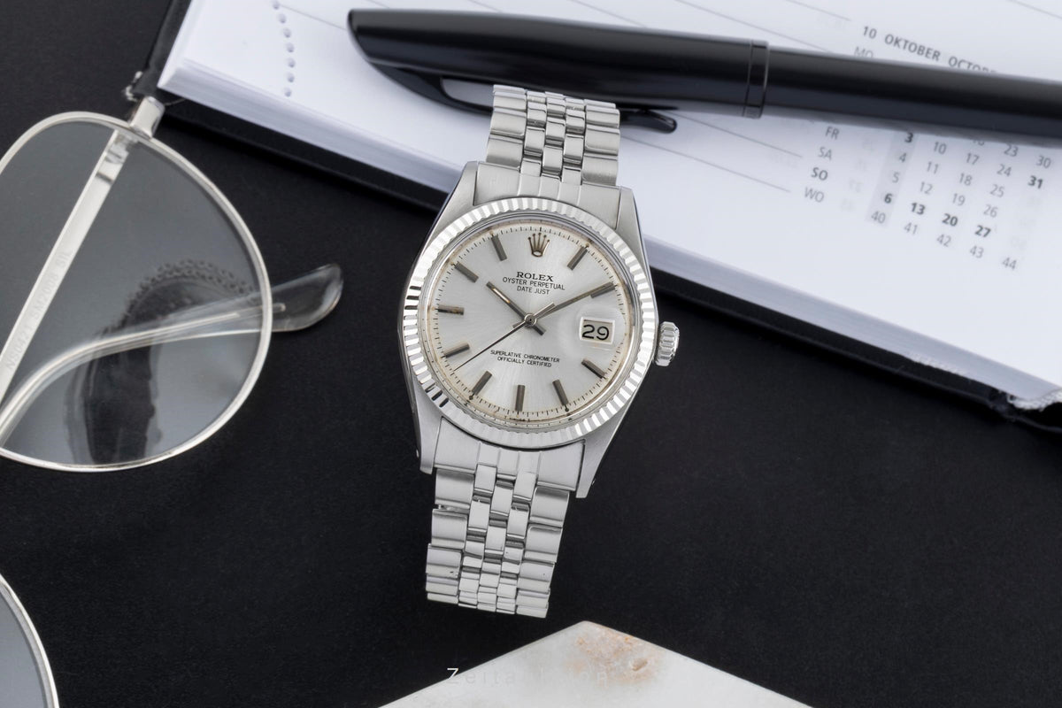Rolex Datejust acero / oro automático reloj para caballeros 1601 Vintage  [2605833]