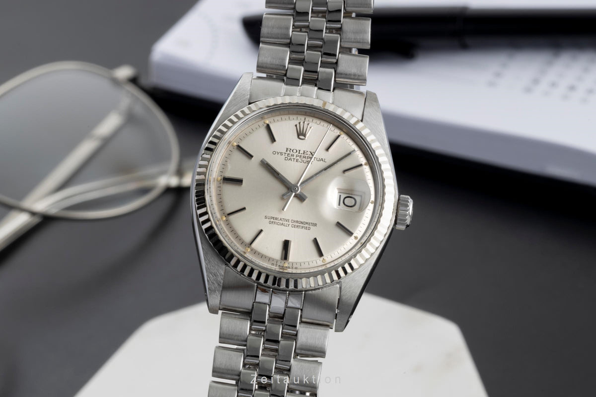Rolex Datejust acero / oro automático reloj para caballeros 1601 Vintage  [2605835]