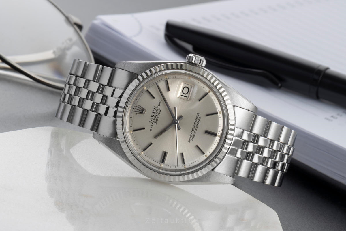 Rolex Datejust acero / oro automático reloj para caballeros 1601 Vintage  [2605835]