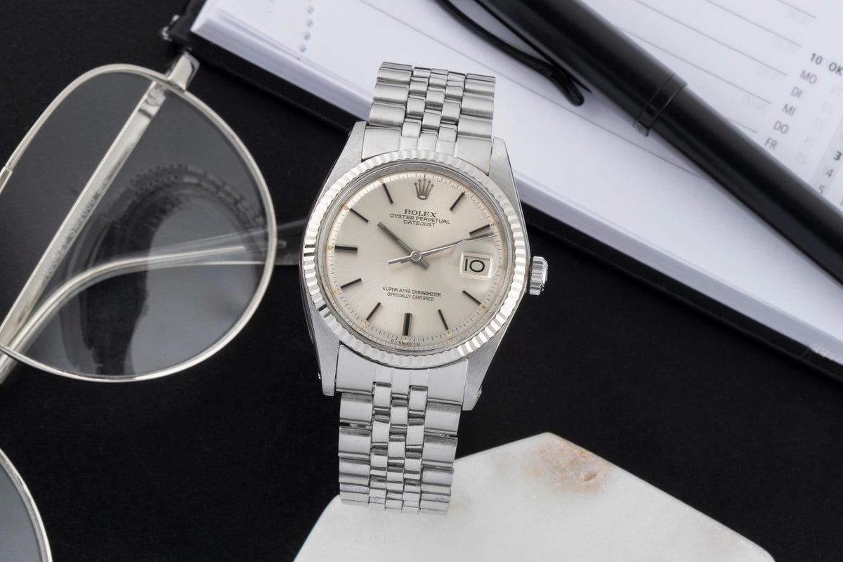Rolex Datejust acero / oro automático reloj para caballeros 1601 Vintage  [2605835]
