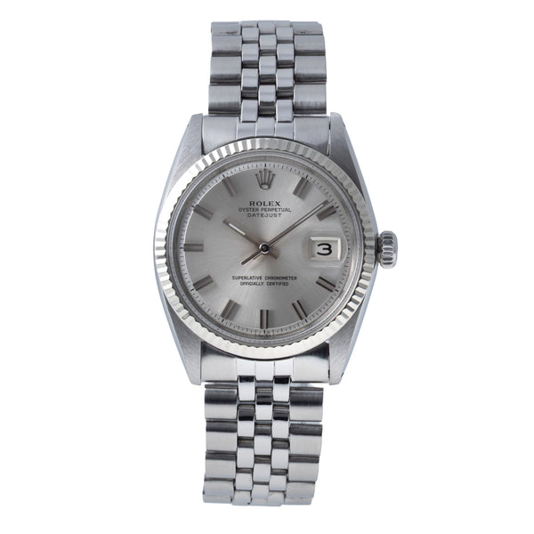 Rolex Datejust acero / oro blanco automático reloj para caballeros 1601 Vintage  [2605836]