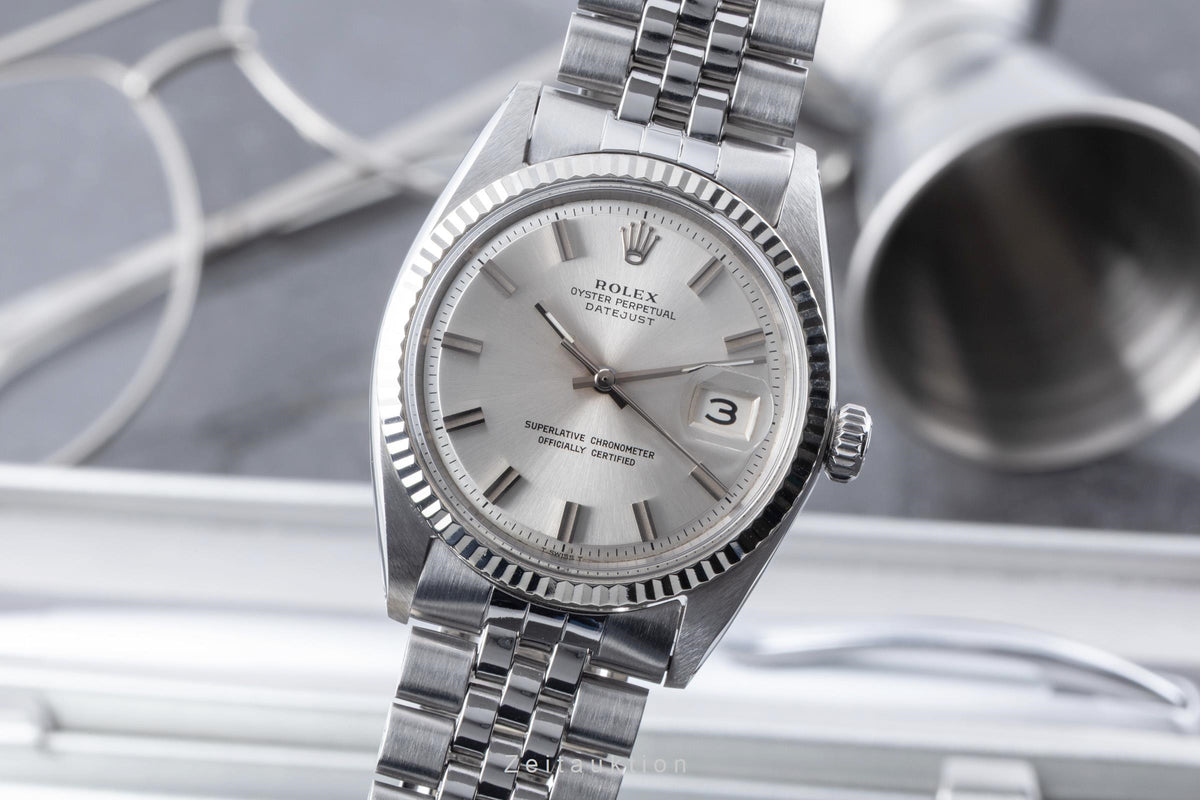 Rolex Datejust steel / white gold automatic men's watch 1601 Vintage  [2605836]