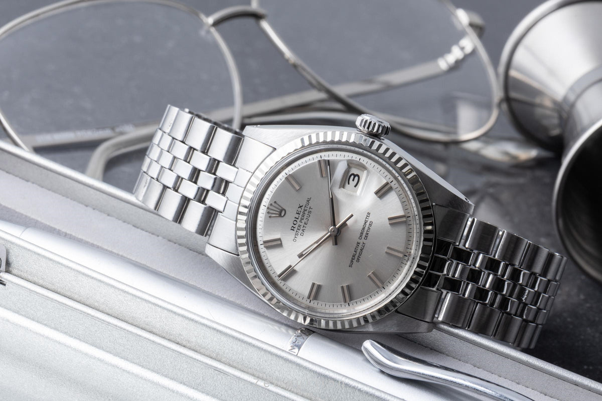 Rolex Datejust acero / oro blanco automático reloj para caballeros 1601 Vintage  [2605836]