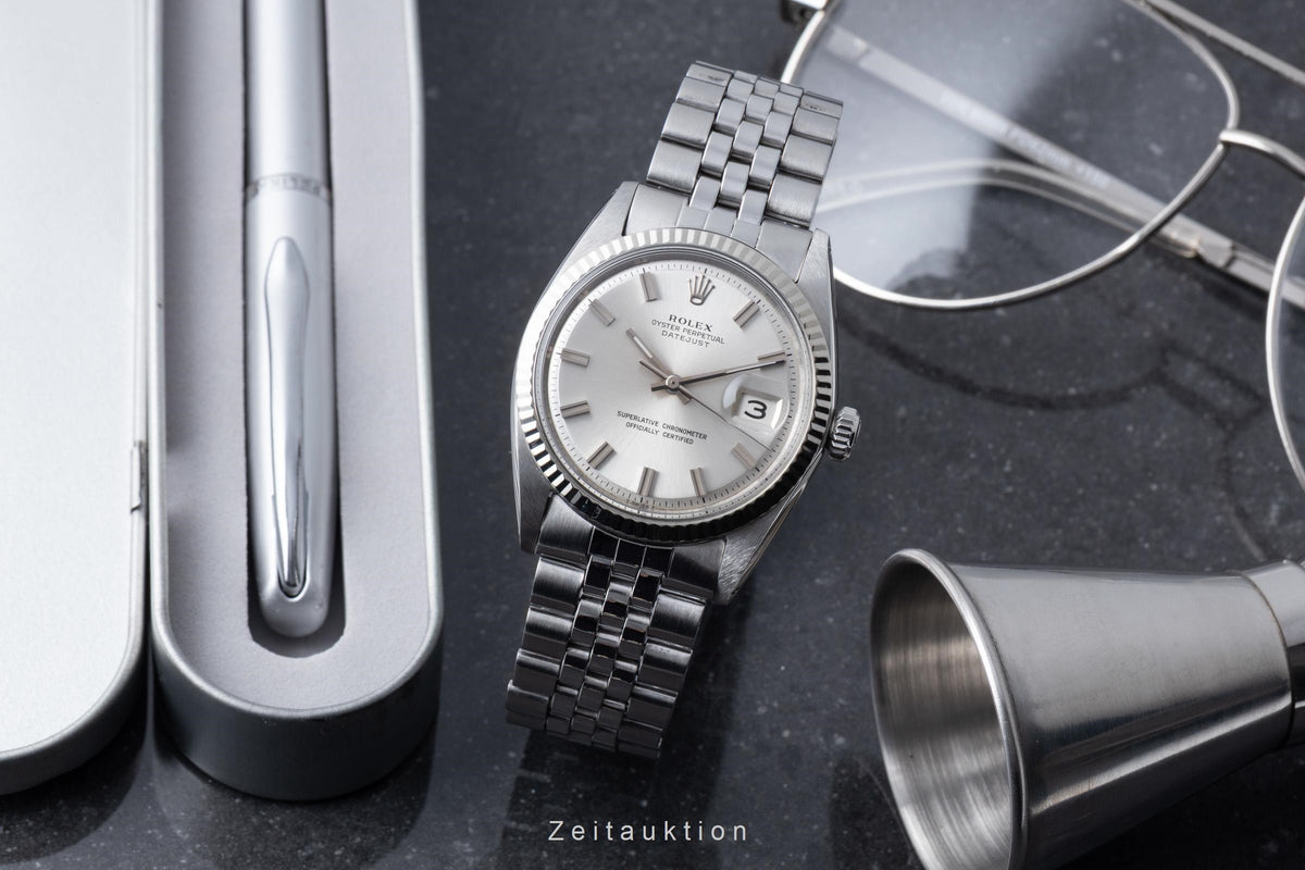 Rolex Datejust acero / oro blanco automático reloj para caballeros 1601 Vintage  [2605836]