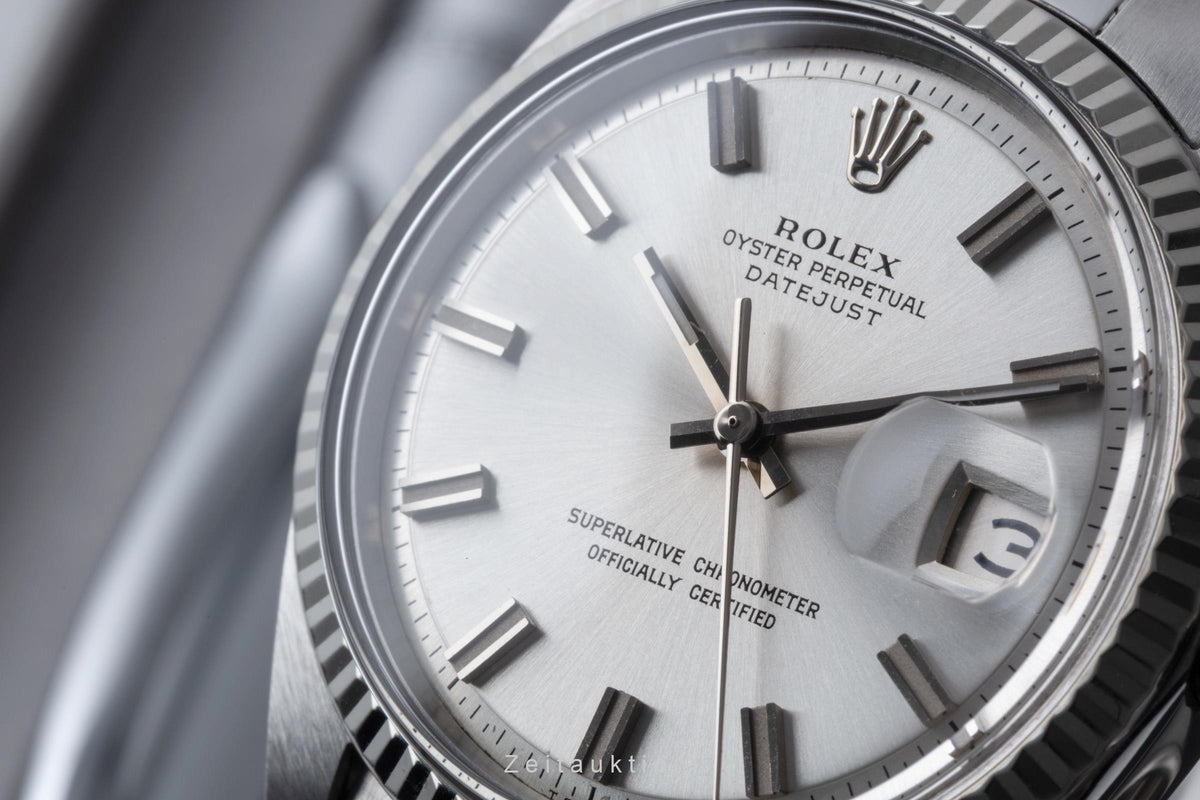 Rolex Datejust acero / oro blanco automático reloj para caballeros 1601 Vintage  [2605836]
