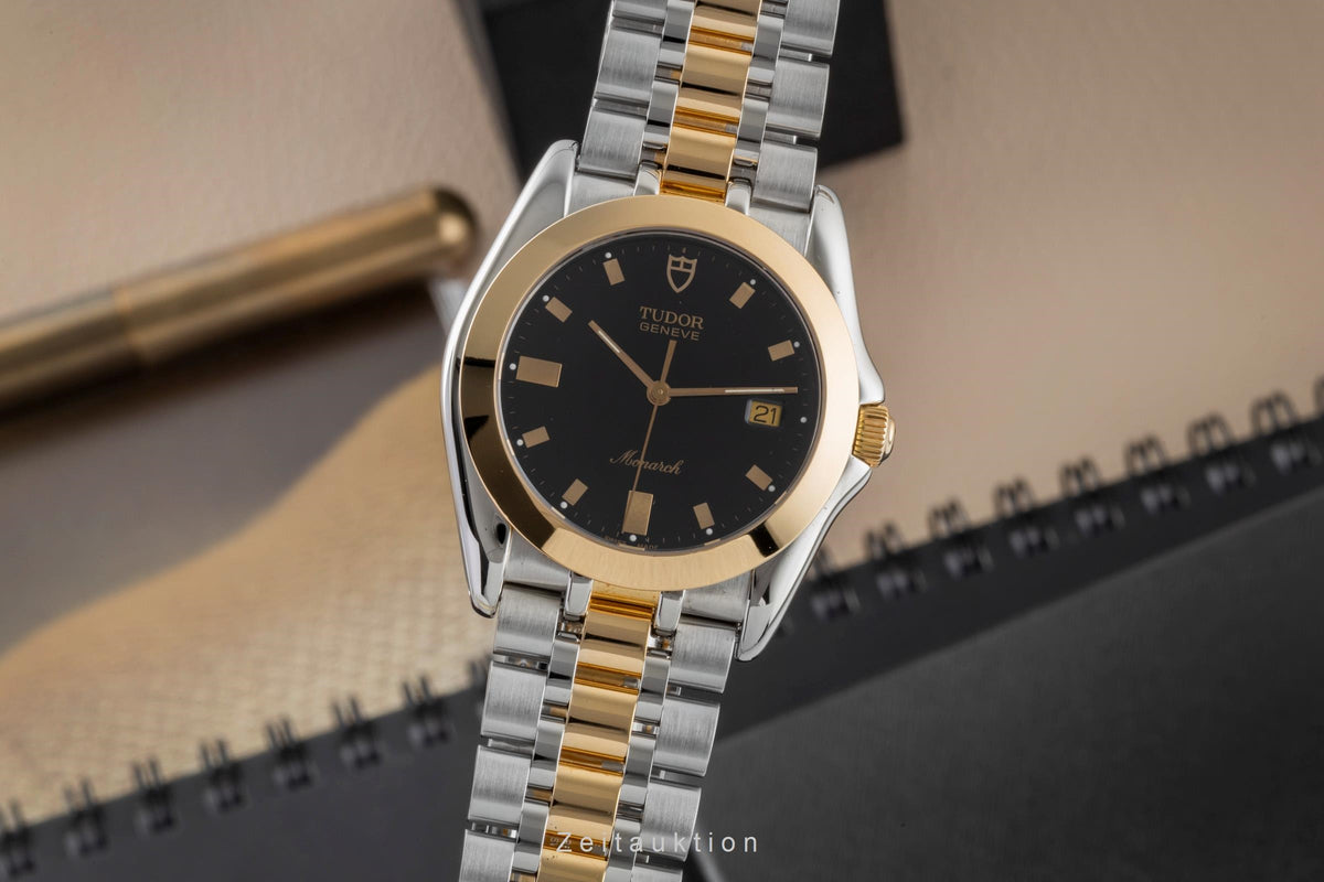 Tudor Monarch acier / or  quartz montre pour hommes 15623  [2605838]